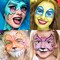 15 Colors Macaron Face Body Paint Set, Painting Palette Makeup Kit + 10pc Colorful Artist Brushes, Oil Base Paint Set for Halloween, Cosplay, Parties and SFX Costume